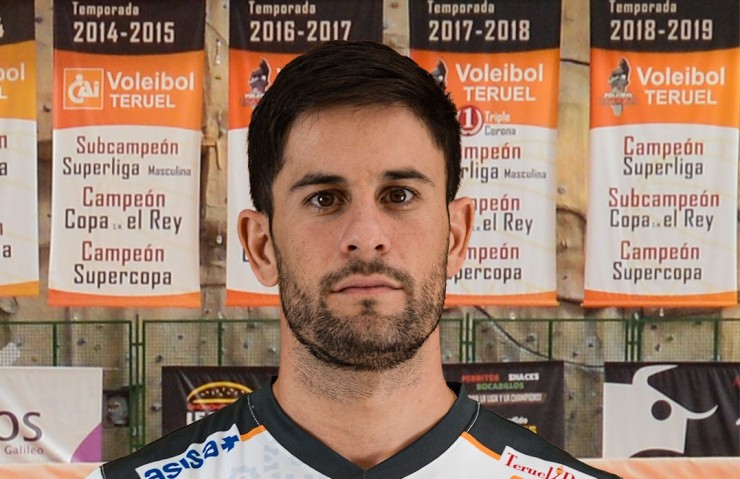 Aharón Gámiz, capitán del Pamesa Teruel Voleibol.