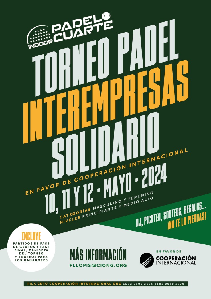 El Torneo Interempresas Solidario de Aragón se disputará del 10 al 12 de mayo.