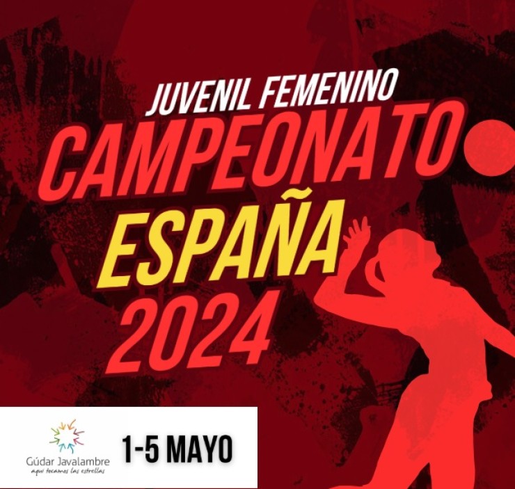Cartel del Campeonato de España juvenil femenino 2024.