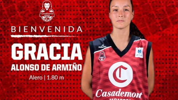 Gracia Alonso de Armiño, nueva jugadora del Casademont Zaragoza