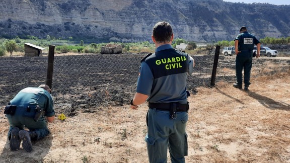 La Guardia Civil investiga a un vecino de Nonaspe por el incendio forestal