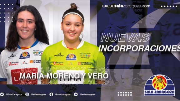 María Moreno y Vero se incorporan al primer equipo del Sala Zaragoza