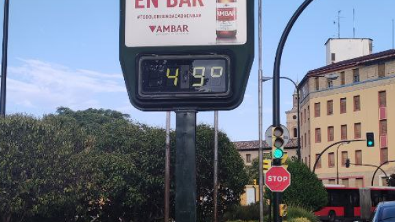 Los 42,1 grados de Zaragoza dan la máxima del viernes en Aragón