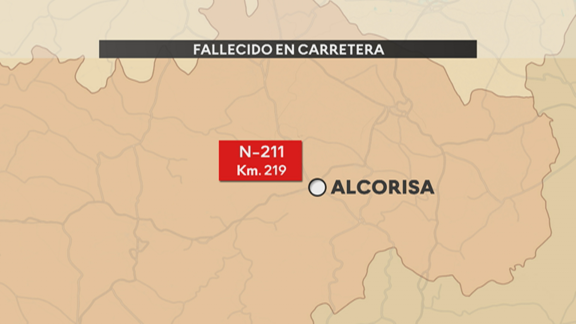 Fallece un vecino de Calanda en un accidente de tráfico en Alcorisa