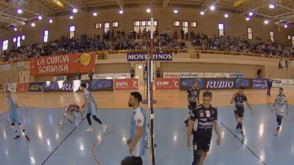 El Pamesa Teruel Voleibol cae en Soria y jugará el tercer partido de semis (3-1)