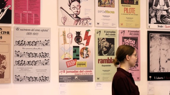 El Paraninfo acoge la exposición 'Los 80 dibujados. Cómics de la movida aragonesa'