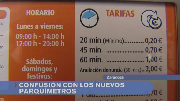 Zaragoza estrena parquímetros en zona azul y naranja