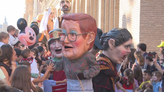 Los Gigantes y Cabezudos de Zaragoza celebran su 25 aniversario como posible Bien de Interés Cultural