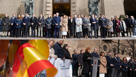 Las instituciones aragonesas recuerdan a las víctimas del 11-M