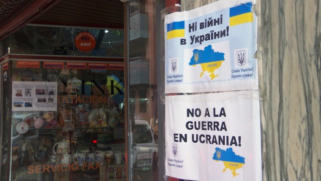 Imagen de ‘Unidad Móvil’ muestra la solidaridad de Aragón con Ucrania