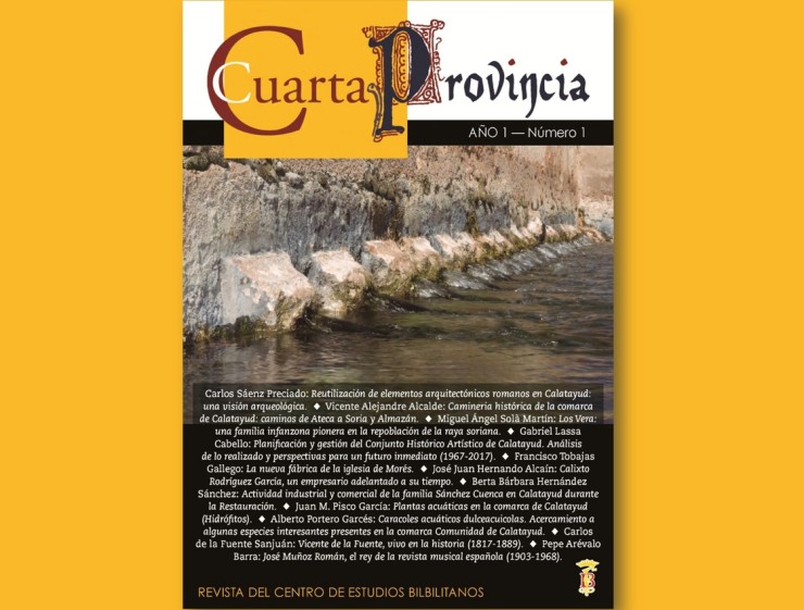 Primer número de la revista 'Cuarta Provincia'. (F: Centro de Estudios Bilbilitanos)