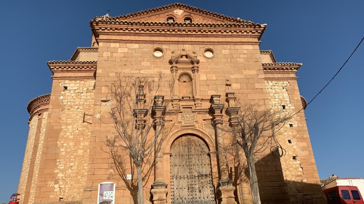 Portada de la ermita de San Clemente de Moyuela. (Foto: Natalia Fondevila)