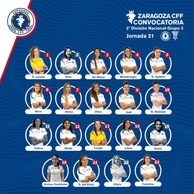 Convocatoria del Zaragoza CFF. Fuente Zaragoza CFF.