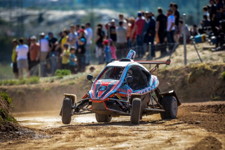 Juan José Moll, ganador de Car Cross en la prueba del campeonato de España en MotorLand. Fuente: Agency Sport Media