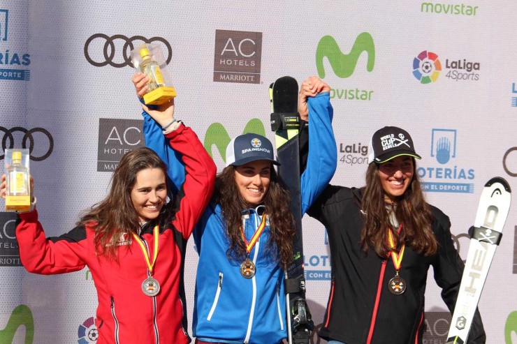 La aragonesa clasificó tercera en el slalom de Baqueria. Fuente: Club Esquí Jaca.