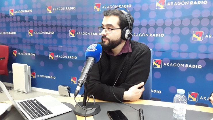Sergio Martínez es uno de los integrantes de la 'start-up' Historia de Aragón.