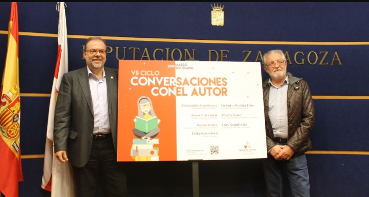VII ciclo 'Conversaciones con el autor' de la Diputación de Zaragoza (F: Diputación de Zaragoza)