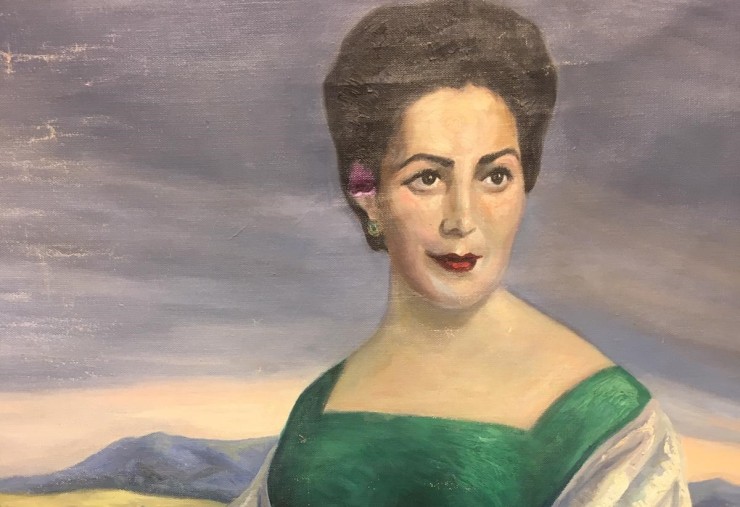 'Doña Delfina Lázaro', obra de José Llanas