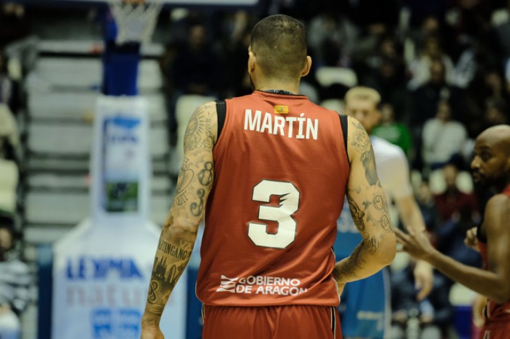 Nacho Martín durante el partido de este sábado, ACB Photo.