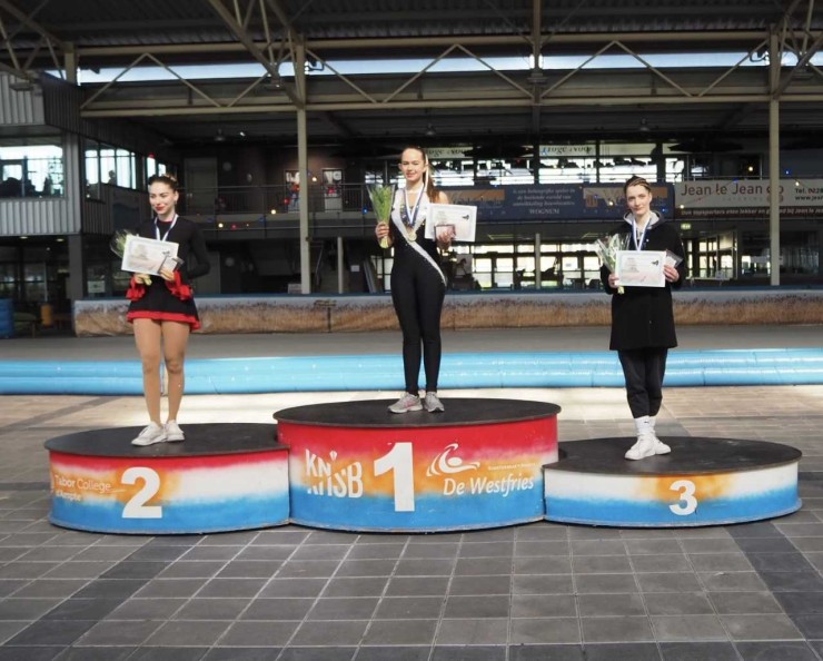 Susana Iturralde se subió al primer cajón del podio en Holanda. Fuente: CHJ