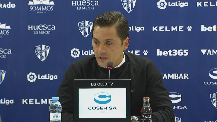 Francisco se ha emocionado en la rueda de prensa posterior al Huesca-Valencia.