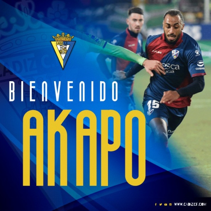 Carlos Akapo, fichaje del Cádiz para la próxima temporada