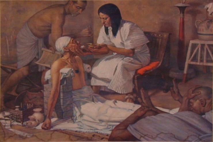 Asistencia sanitaria en el Antiguo Egipto (Foto: historiasdelahistoria.com)