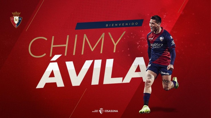 Osasuna ha anunciado este jueves el fichaje de Chimy Ávila.