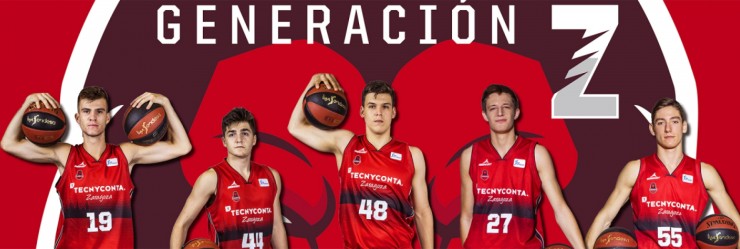 Los cinco jugadores renovados pertenecen a la 'Generación Z'. Fuente. Tecnyconta Zaragoza.