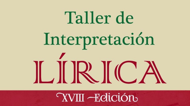Cartel del Taller de Interpretación de Lírica (F. Comarca de Daroca)
