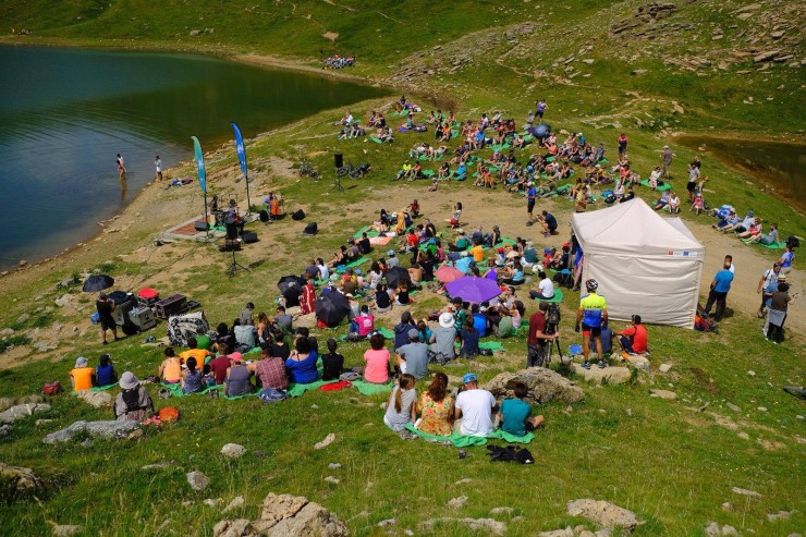 Las experiencias escénico musicales en la naturaleza han sido una de las novedades de este año de Pirineos Sur (F. Pirineos Sur)