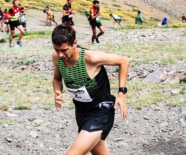 Daniel Osanz durante el campeonato de kilómetro vertical.