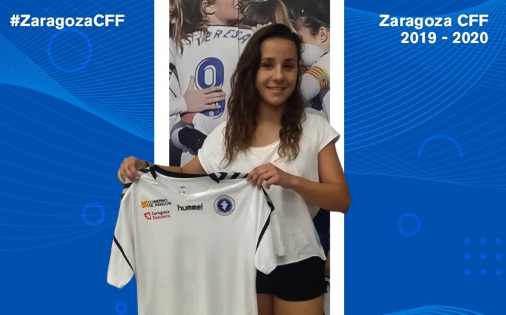 Marta Valero juega de mediocentro o de central. Fuente: Zaragoza CFF.