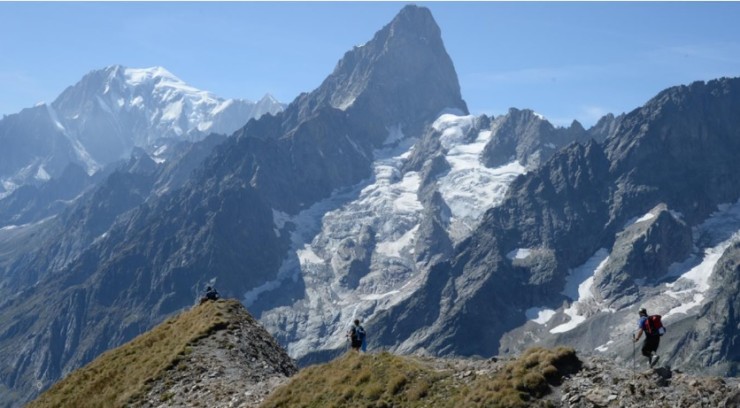 Una imagen de una edición anterior de la Ultra Trail Mont Blanc. Foto: UTMB