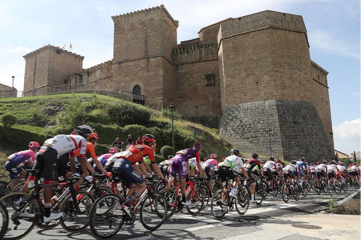 La Vuelta ha despedido este jueves Aragón. Fuente: PHOTOGOMEZSPORT, La Vuelta.