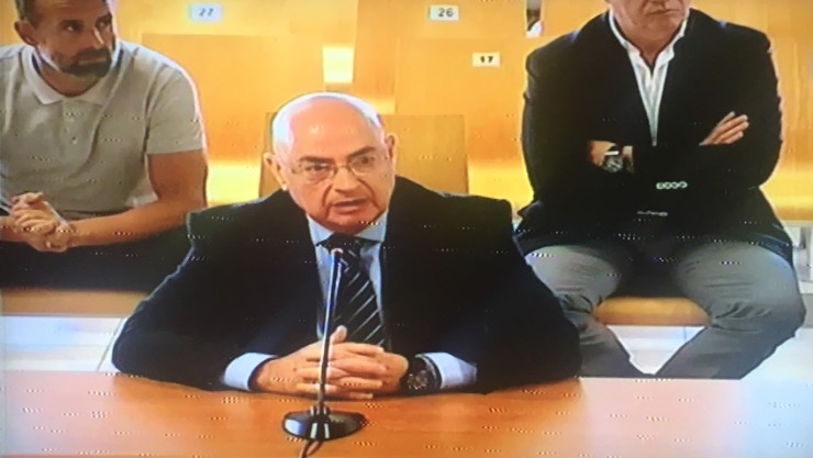 Francisco Checa declarando durante la segunda sesión