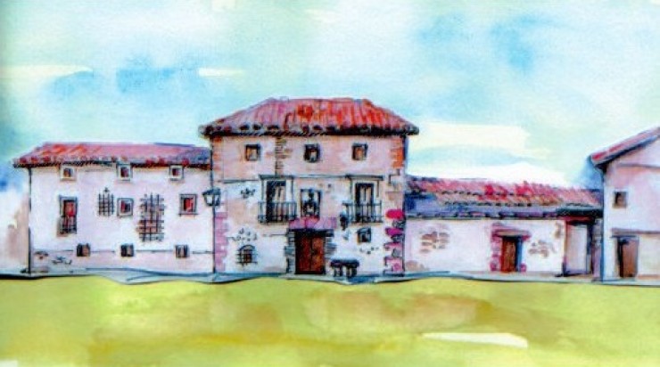 La Casa Grande de Albarracín es uno de los escenarios recurrentes (Ilustración: Carmen Martínez)