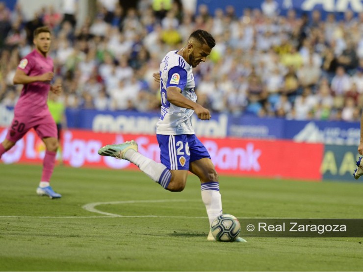 Suárez ha marcado el séptimo gol personal de la temporada. Fuente: Real Zaragoza.