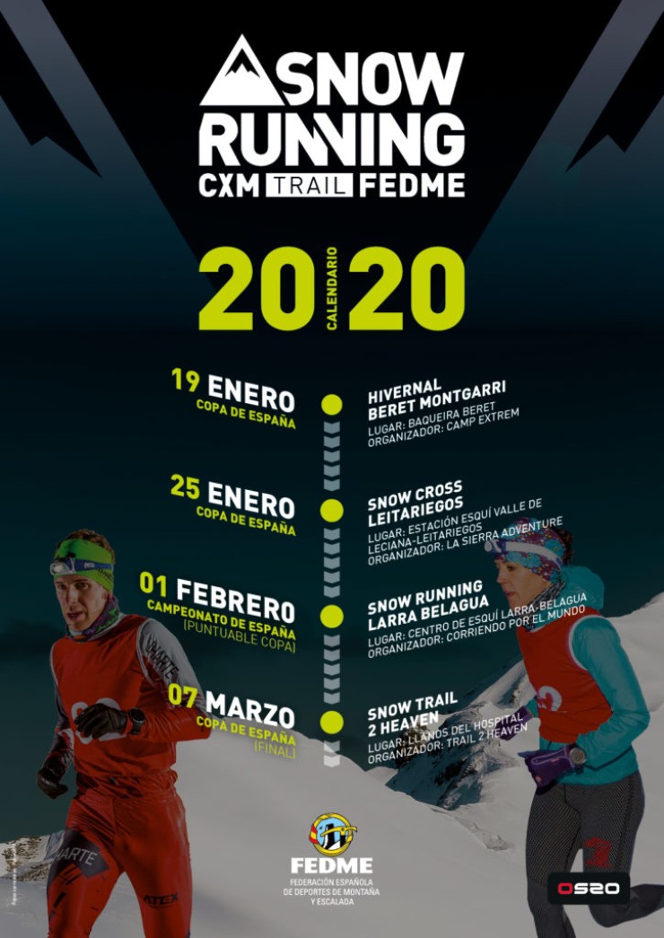 Calendario de la temporada 2020 de carreras por montaña. Foto: FEDME.