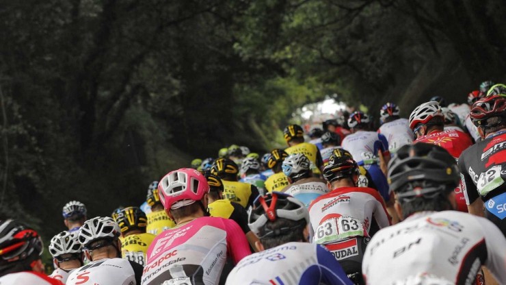 Imagen de una etapa de La Vuelta