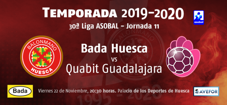 Imagen promocional del encuentro Bada Huesca - Guadalajara