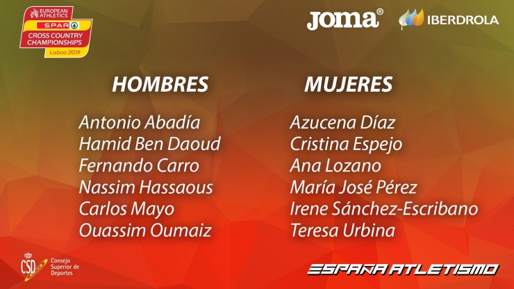 La RFEA ha publicado las listas de los españoles que irán al Europeo de Cross. Foto: RFEA.