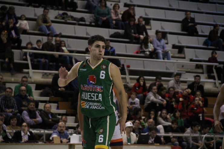 Dani García, en un partido de esta temporada con el Levitec Huesca.