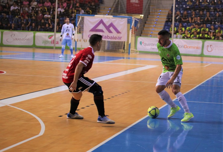 Una imagen del reciente enfrentamiento de Fútbol Emotion con Palma Futsal. Foto: Fútbol Emotion Zaragoza