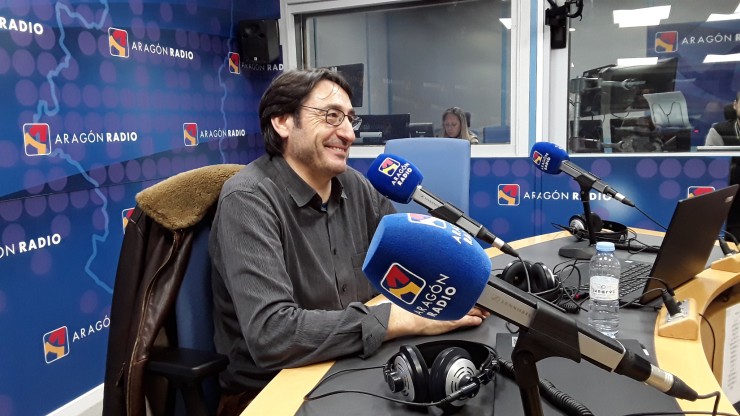 Carmelo Gómez, en el programa Despierta Aragón, de Aragón Radio.