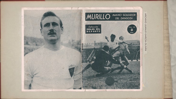 Joaquín Murillo, el Patas o el Pulpo, sigue siendo a día de hoy el mayor goleador del Real Zaragoza en Primera División