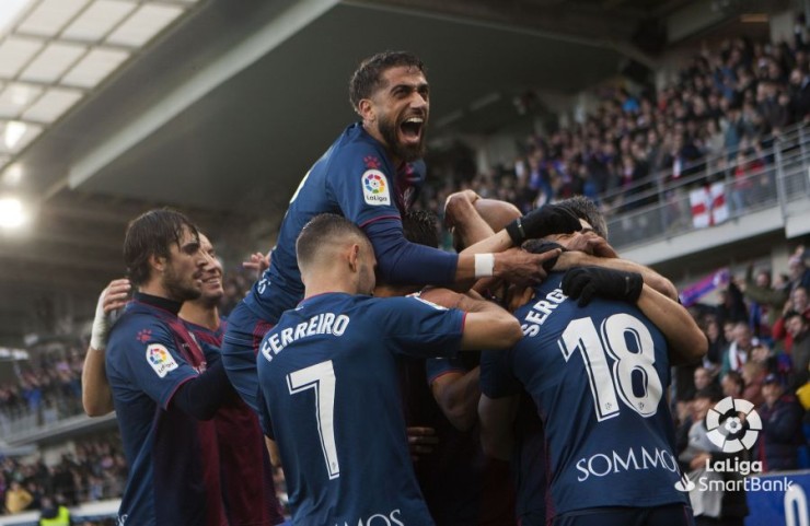 Sá celebra su gol en la segunda parte. Foto: La Liga.
