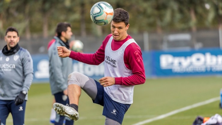 Damián Musto, cedido al Sport Club Internacional. Foto: SD Huesca.