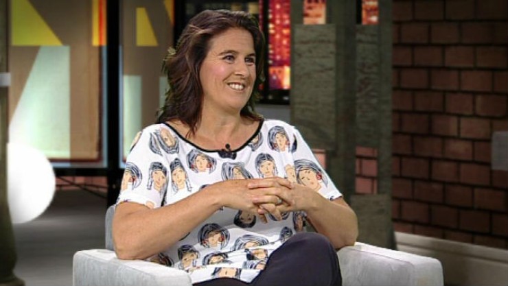 La tenista en una entrevista en Aragón TV.