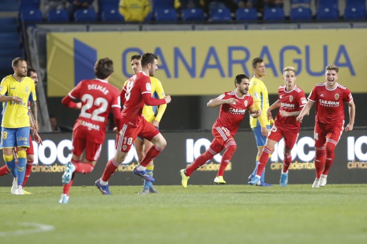 Ros celebra el gol ante Las Palmas. Foto: La Liga.